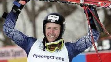 <b>COPA DEL MUNDO. </b>El estadounidense Ted Ligety tras ganar el gigante de Yongpyong.
