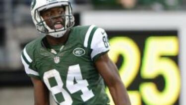 Stephen Hill, durante su etapa con los New York Jets.