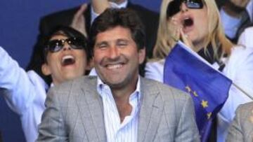 Olazábal celebra el triunfo.