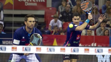 Maxi Sánchez, al saque, y Matí Díaz vuelven a una final del WPT.