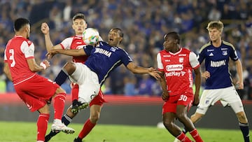 Millonarios e Independiente Santa Fe en la Liga BetPlay