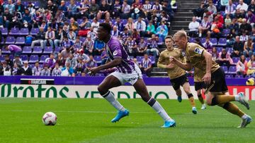 Valladolid 21/9/2024. Jornada seis de liga EA Sport. Temporada 2024 2025. Real Valladolid C.F. - Real Sociedad. Juma. Photogenic/Miguel Ángel Santos