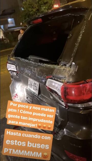 Esta es la historia que subi&oacute; Farf&aacute;n a Instagram despu&eacute;s del accidente. 