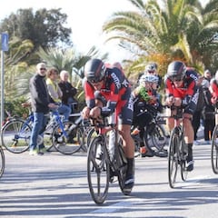 El BMC vuela y coloca a Caruso líder; el Movistar de Nairo, a 21"