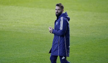 Fran Beltrán en La Rosaleda.