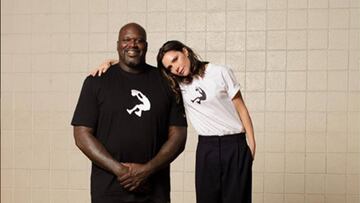 Beckham y O´Neal durante la grabación de un spot publicitario