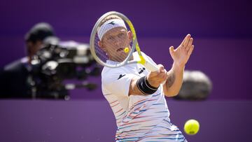 Alejandro Davidovich, durante el partido.