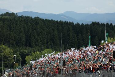 Gran ambiente en el Gran Premio de Austria. 