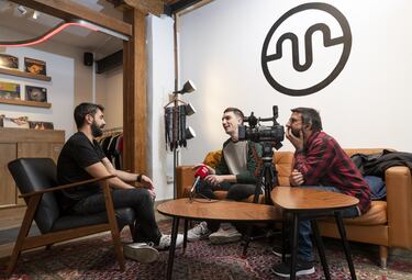 Rayden durante la entrevista.