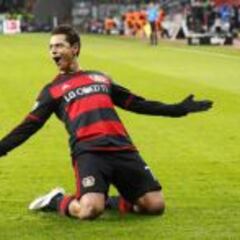 Gol de Chicharito fue elegido el mejor de la Bundesliga