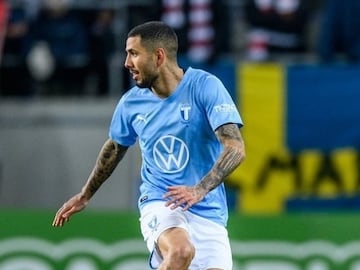 Peña disputó su primer partido de la temporada con Malmö.