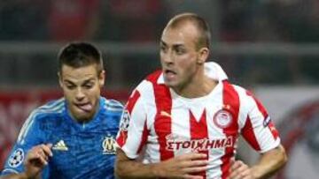 Yeste, con Olympiacos.