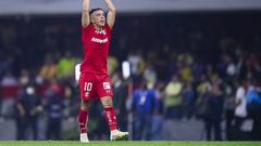 Leo Fernández festeja el pase de Toluca a la final del Apertura 2022 de la Liga MX.