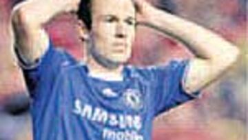 Robben está incómodo.