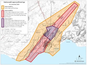 As the Fagradalsfjall volcano in Iceland gets closer to erupting, IMO has released an updated map indicating "danger zones".