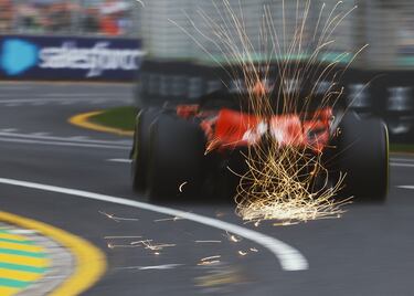 Charles Leclerc durante la clasificación del Gran Premio de Australia de Fórmula 1.