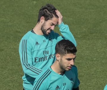 El entrenamiento del Madrid antes de recibir al Athletic