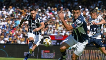 during the Quarter final second leg match between Pumas UNAM and Monterrey as part of the Liga BBVA MX, Torneo Apertura 2024 at Olimpico Universitario Stadium on December 01, 2024 in Mexico City, Mexico.