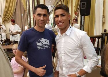 Achraf, homenajeado en Marruecos por la peña Remate