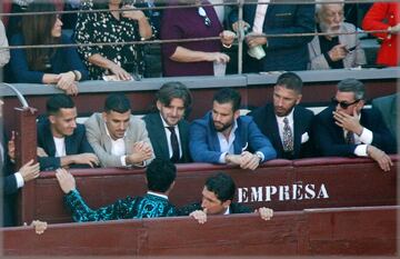 Lucas Vázquez, Ceballos, Nacho y Sergio Ramos.