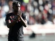 Turin, Italy - October 26: Duvan Zapata of Torino Fc celebrates after winning the Serie A match between Torino FC and Genoa CFC at Olimpico on October 26, 2025 in Turin, Italy. (Photo by sportinfoto/DeFodi Images/DeFodi via Getty Images)