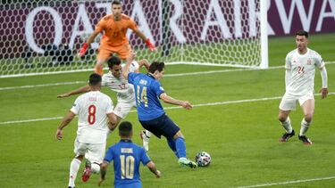 Chiesa marcó el 1-0 a España en la semifinal de la Eurocopa, en Wembley.