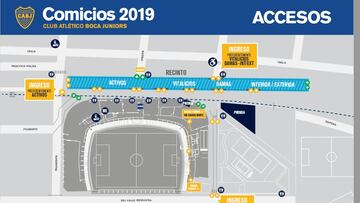 Cortes de tránsito y accesos para las elecciones de Boca