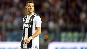 Cristiano Ronaldo during Juve's game against Empoli.