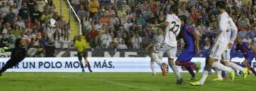 Levante-Real Madrid.2-3. Cristiano Ronaldo marca el tercer tanto en el descuento.