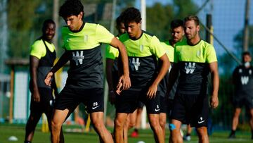 El Granada durante un entrenamiento.