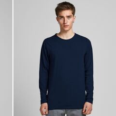 Esta camiseta Jack & Jones de manga larga y en seis colores triunfa en Amazon porque combina con todo