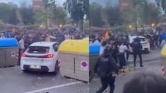 Car crashes through fans ahead of Barcelona derby game
