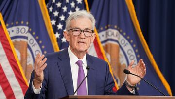 U.S. Federal Reserve Chair Jerome Powell holds a press conference following a two-day meeting of the Federal Open Market Committee on interest rate policy in Washington, U.S., May 1, 2024. REUTERS/Kevin Lamarque