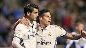 Morata y James la f&oacute;rmula que quiere ver Mou en el United