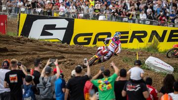 Jorge Prado, con la GasGas en el MXGP de España en Madrid.