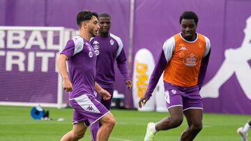 VALLADOLID. 04/09/23. PHOTOGENIC. ENTRENAMIENTO REAL VALLADOLID. MORO