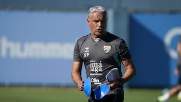 Pellicer, dando instrucciones durante un entrenamiento.