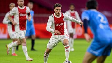 Nicolas Tagliafico, en un partido del Ajax.