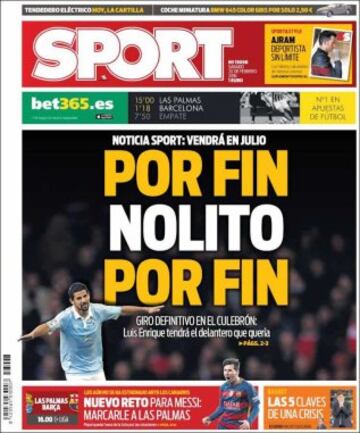 Portadas de la prensa mundia