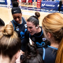 El Movistar Estudiantes calienta para la Copa de la Reina