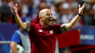 Jorge Sampaoli, entrenador del Sevilla.