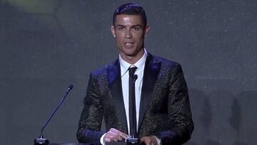 El discurso de agradecimiento de Cristiano: ni una mención al Madrid