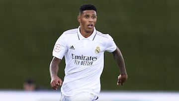 Vinicius Tobias, con el Castilla, esta temporada.