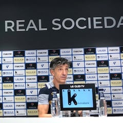 Imanol: “No tengo dudas de que Zubimendi quiere seguir aquí y seguramente va a seguir”