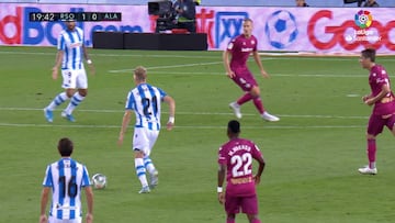 Odegaard hace una jugada que solo le habíamos visto a Messi