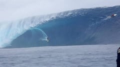 Ramón Navarro surfeó una de las olas más grandes de la historia