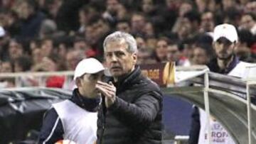 El entrenador suizo del Borussia Monchengladbach, Lucien Favre.