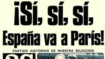 Portada de 'As' del 12-1 a Malta, de 1983.