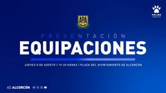 Presentaci&oacute;n equipaciones AD Alcorc&oacute;n