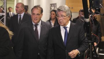 Cerezo, presidente del Atlético, ya sabe desde hace días por boca de Tebas cuál es su nuevo tope.